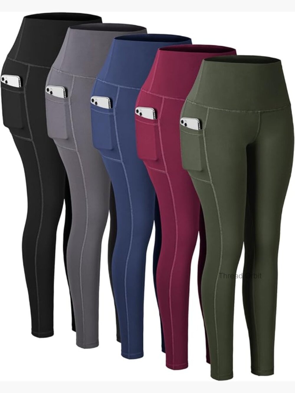 High Waisted Tummy Control Yoga Leggings with Pockets for Women